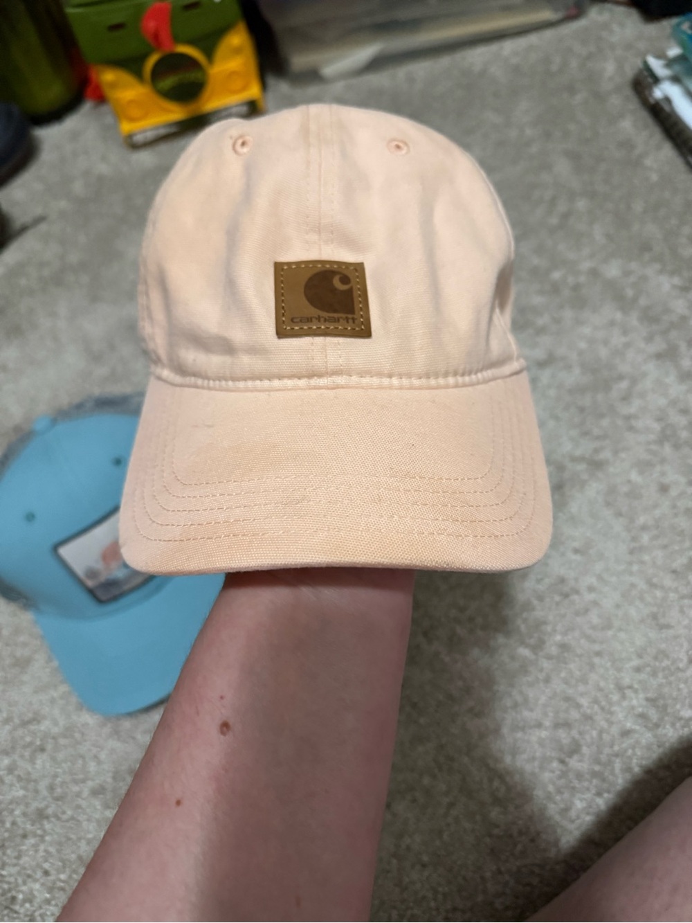 Carhartt Peach Baseball Cap - Leather Logo Patch